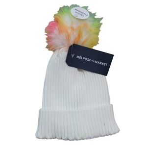 Melrose and Market White Knit Beanie